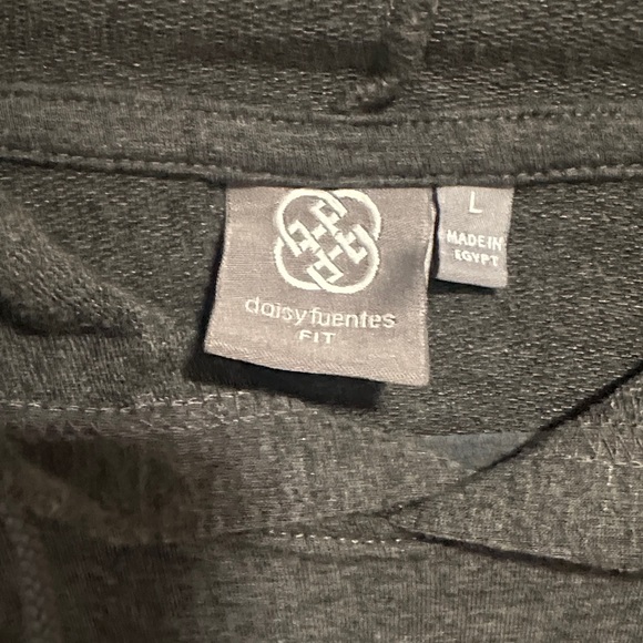 Daisy Fuentes Charcoal Hoodie - Picture 2 of 3